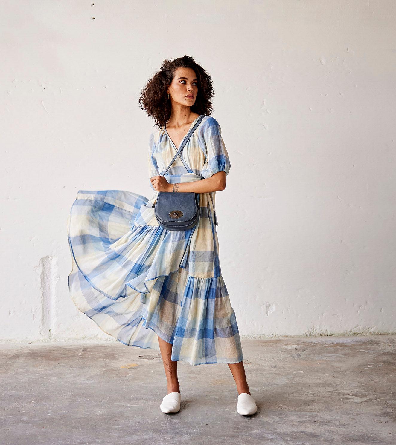 Blue teal sling - Khara Kapas